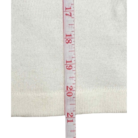 RODIER Cream Stretch Knit Top Size 38 - Picture 7 of 8